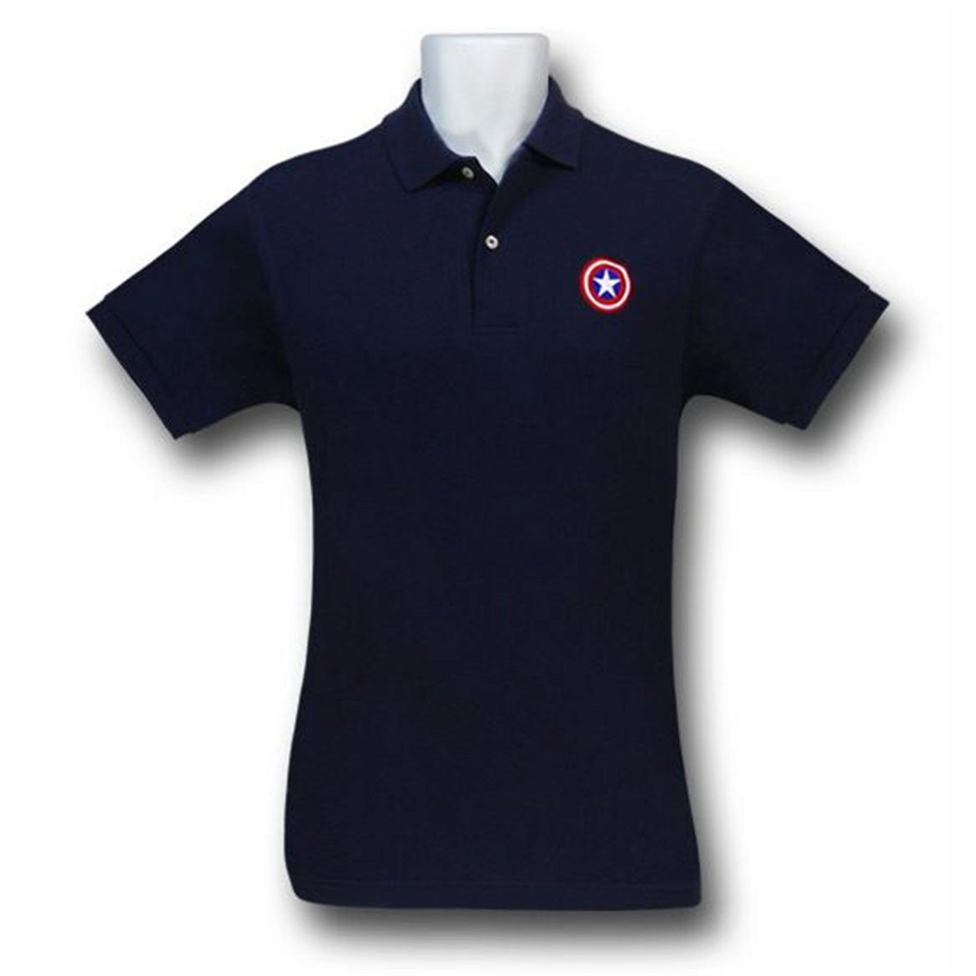Captain America Logo Men's Polo Shirt