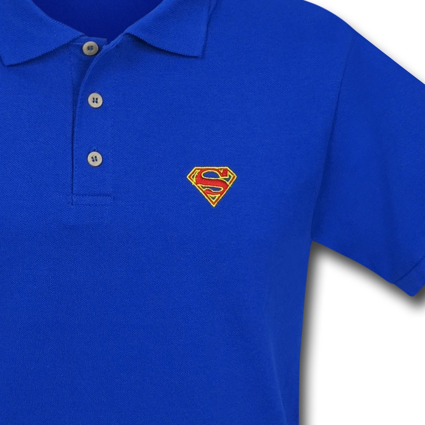 Superman Red Symbol Polo Shirt