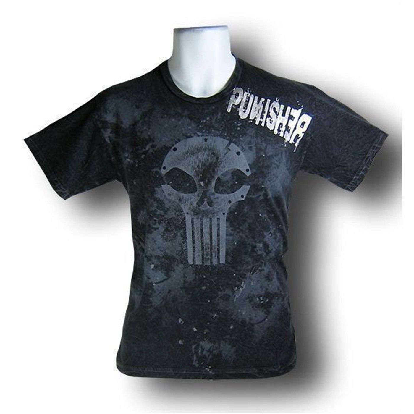 Punisher Devolve Foil Logo Acid Wash T-Shirt