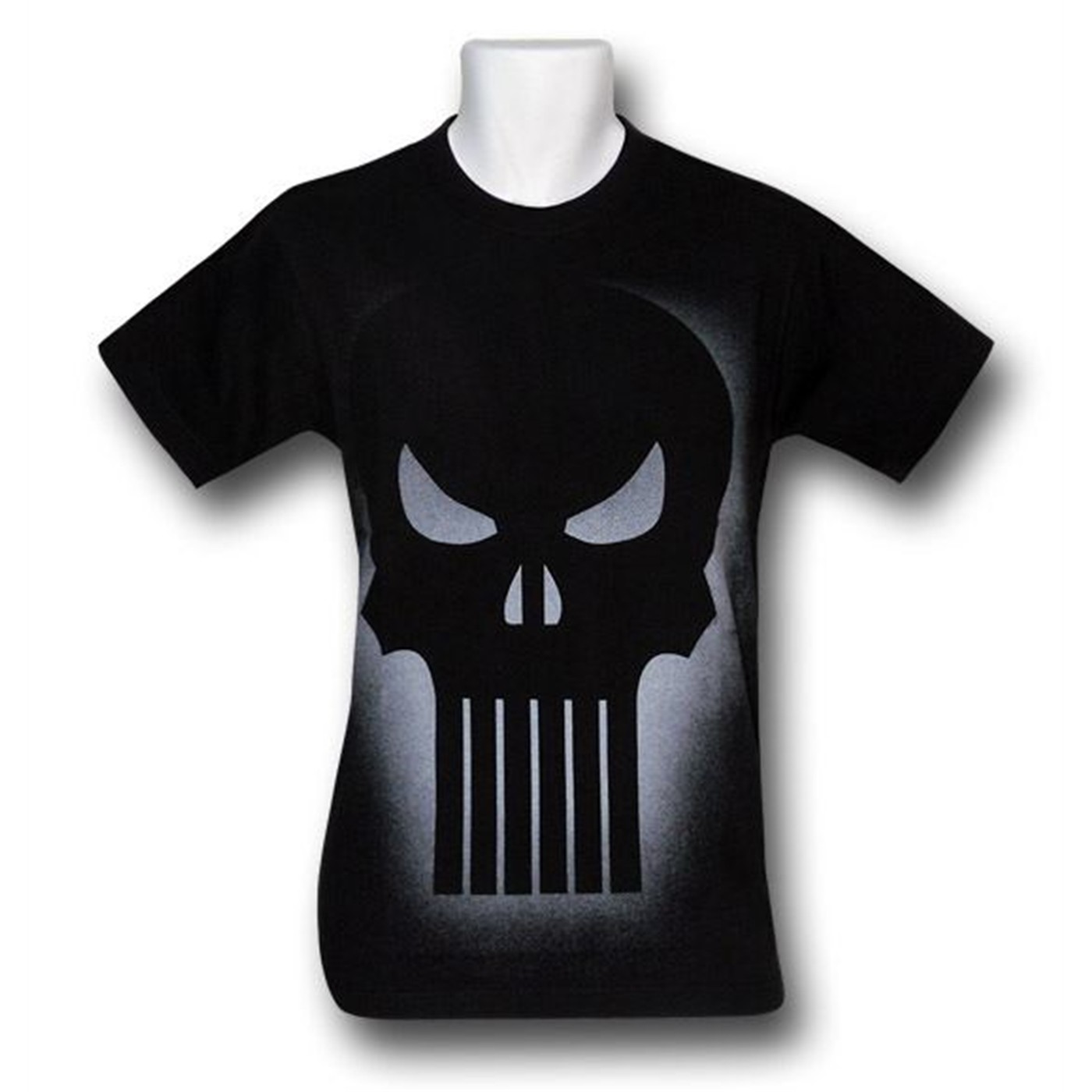 Punisher Silver Lit Skull Symbol T-Shirt