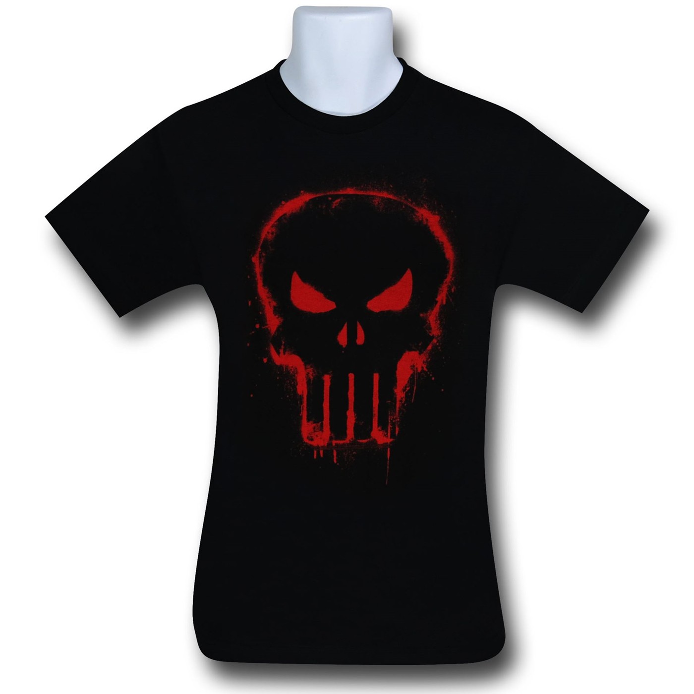 Punisher Red Paint Stencil 30 Single T-Shirt