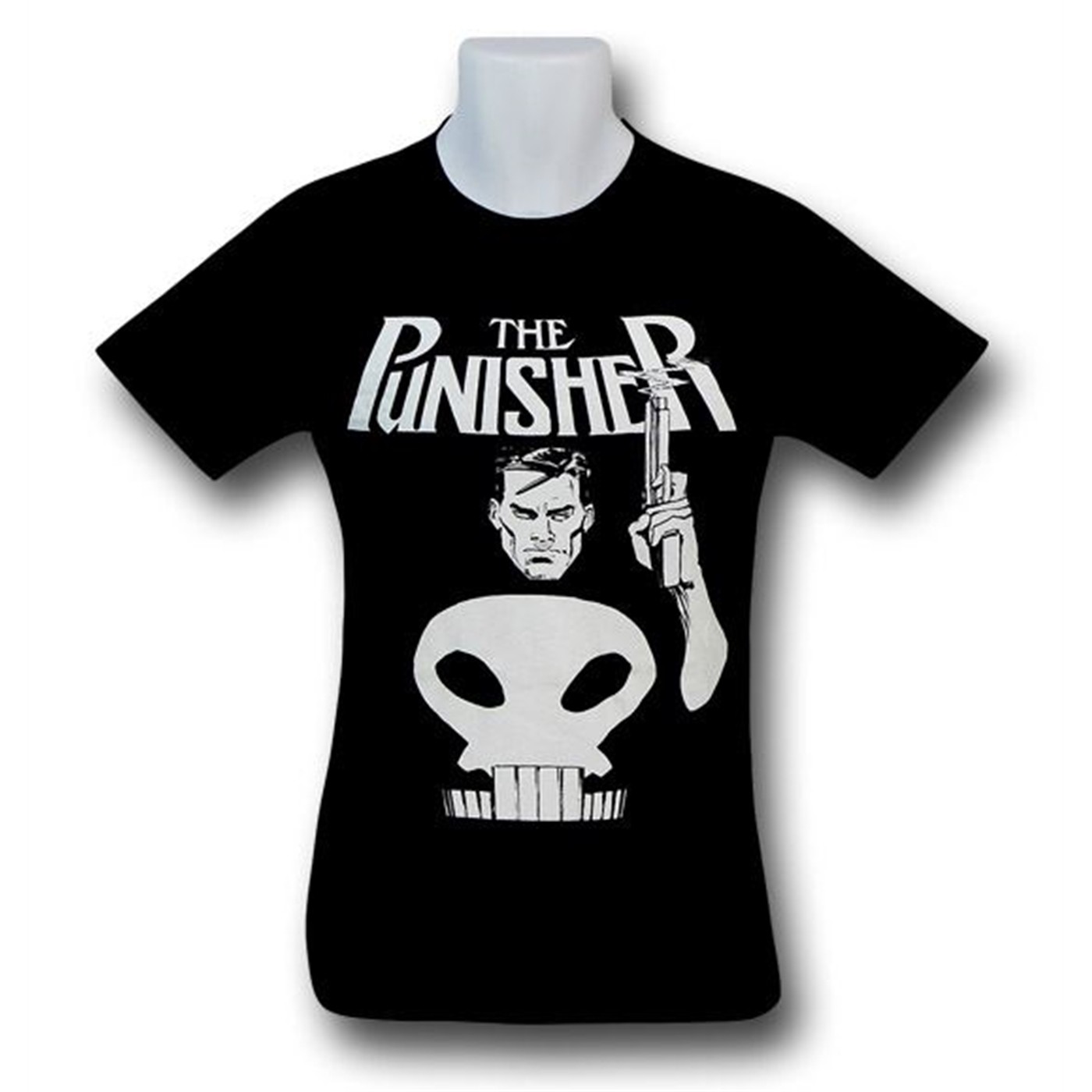Punisher Smoking Gun 30 Single Black T-Shirt