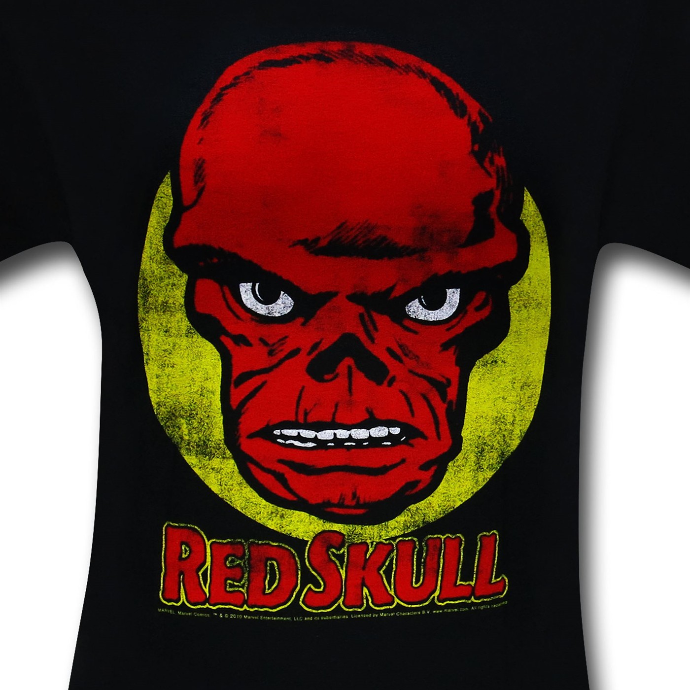 Red Skull Distressed Head (30 Single) T-Shirt