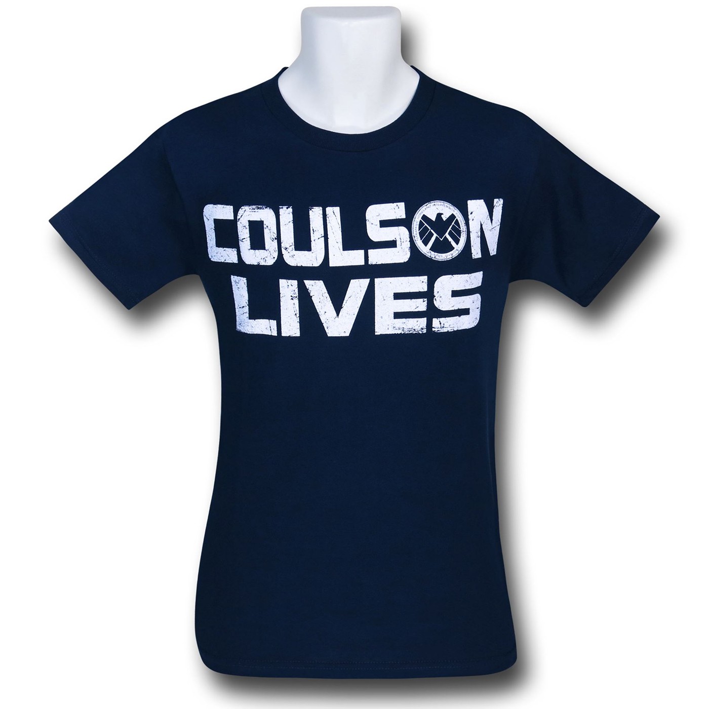 SHIELD Coulson Lives Navy T-Shirt