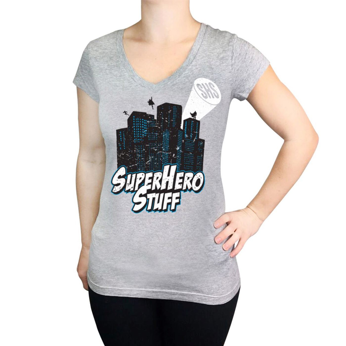 SuperHeroStuff 17th Anniversary Women's V-Neck T-Shirt