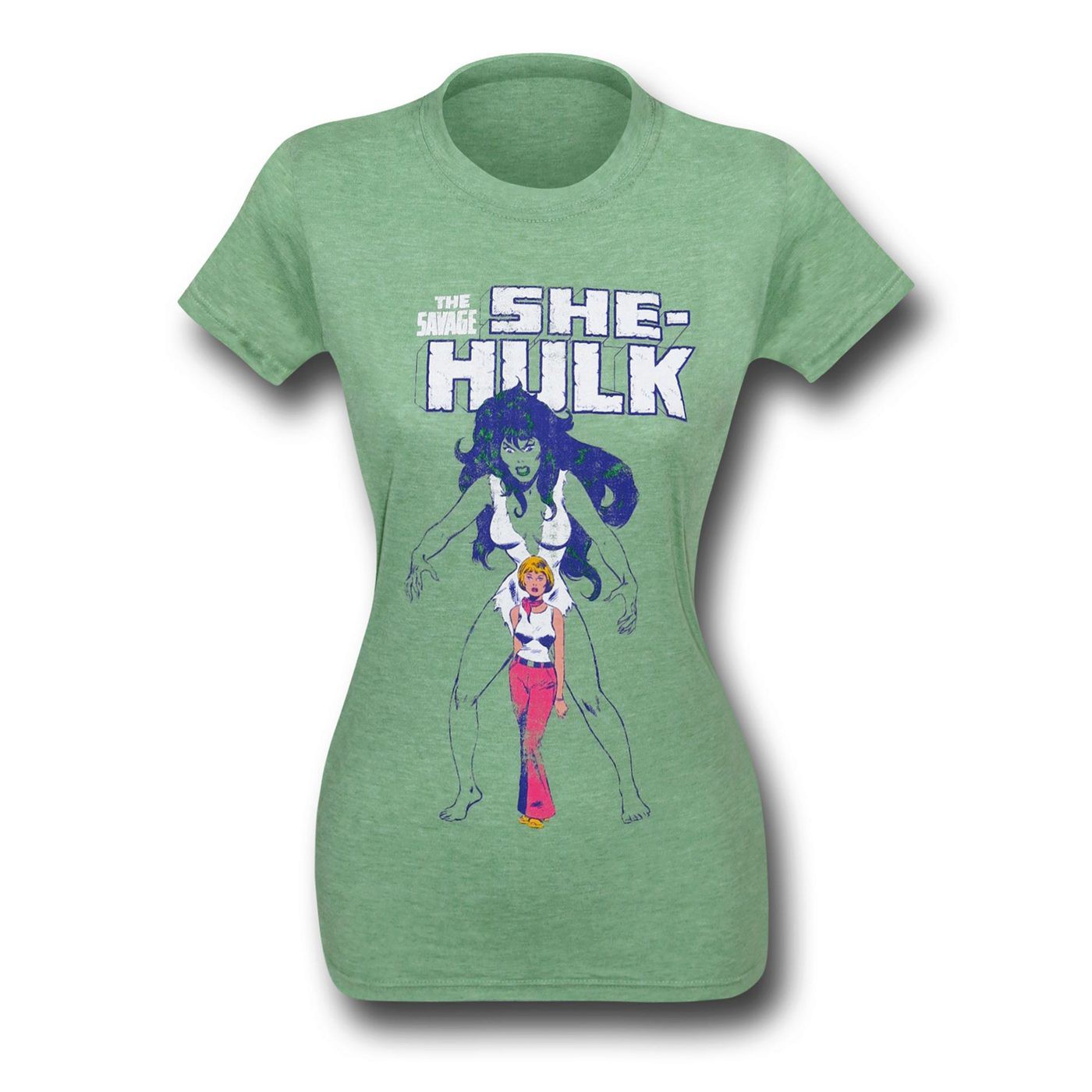 Savage She-Hulk Heather Green Women's T-Shirt