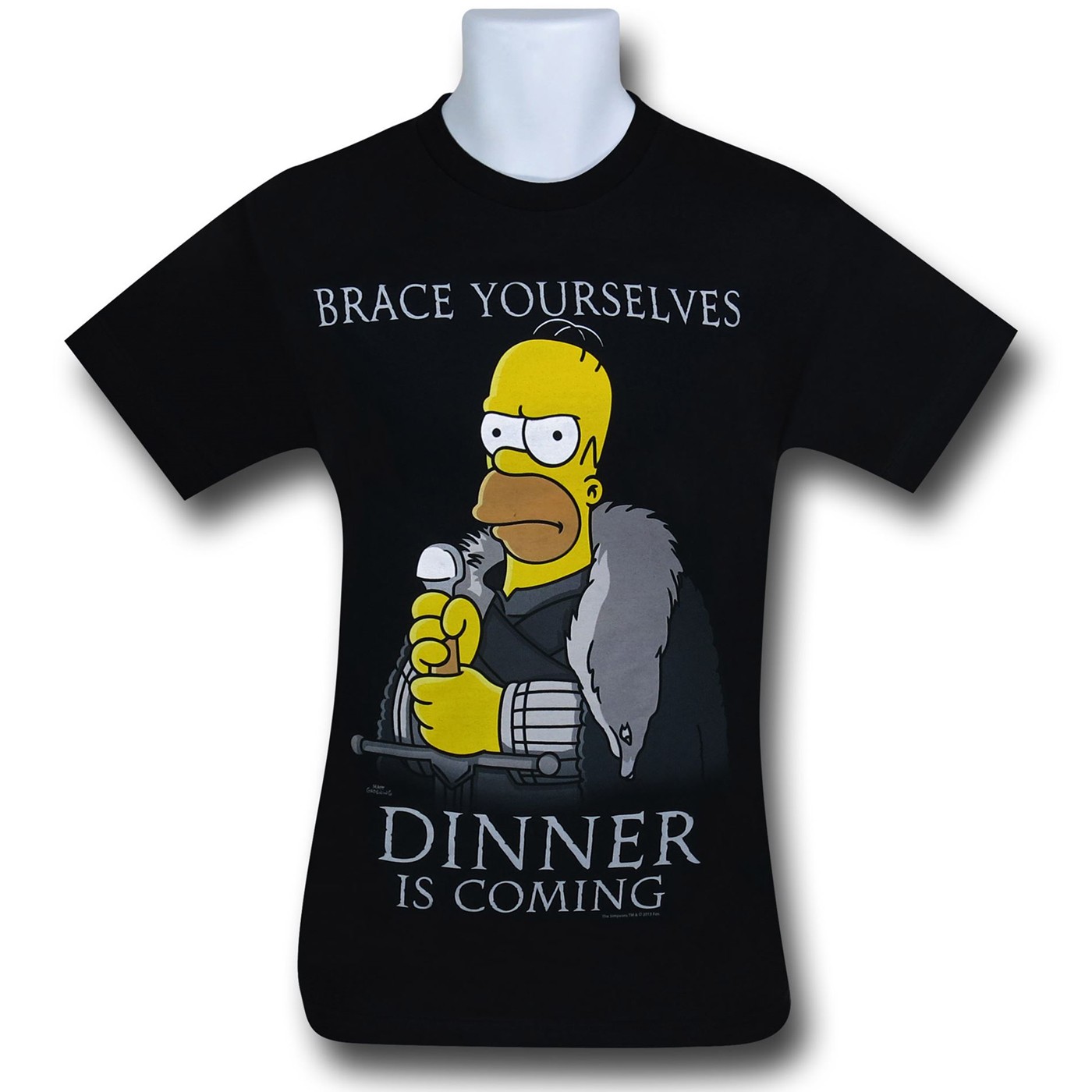 Simpsons Homer's Dinner Is Coming T-Shirt