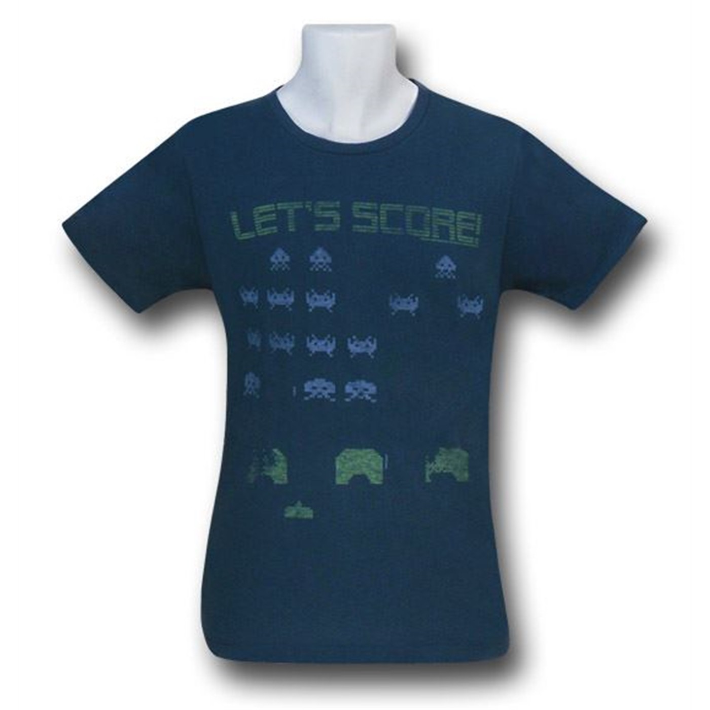 Space Invaders Let's Score Junk Food T-Shirt