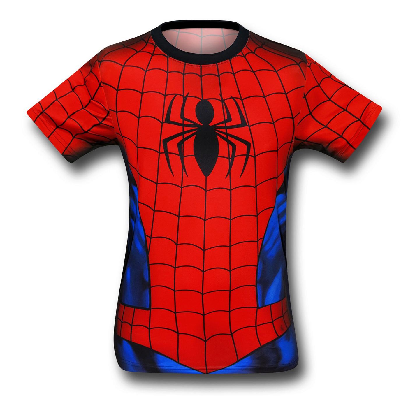 Spiderman Sublimated Costume Fitness T-Shirt