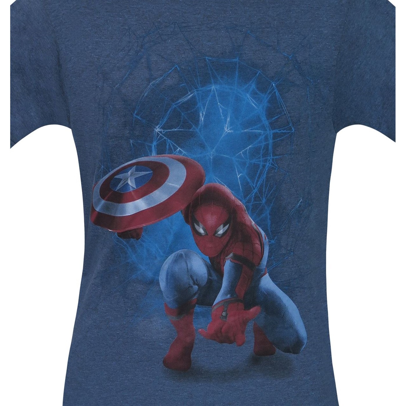 Spiderman with Captain's Shield Men's T-Shirt
