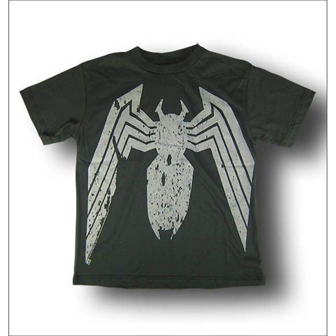 Evil Spiderman Juvenile Black Wash T-Shirt by Junk Food