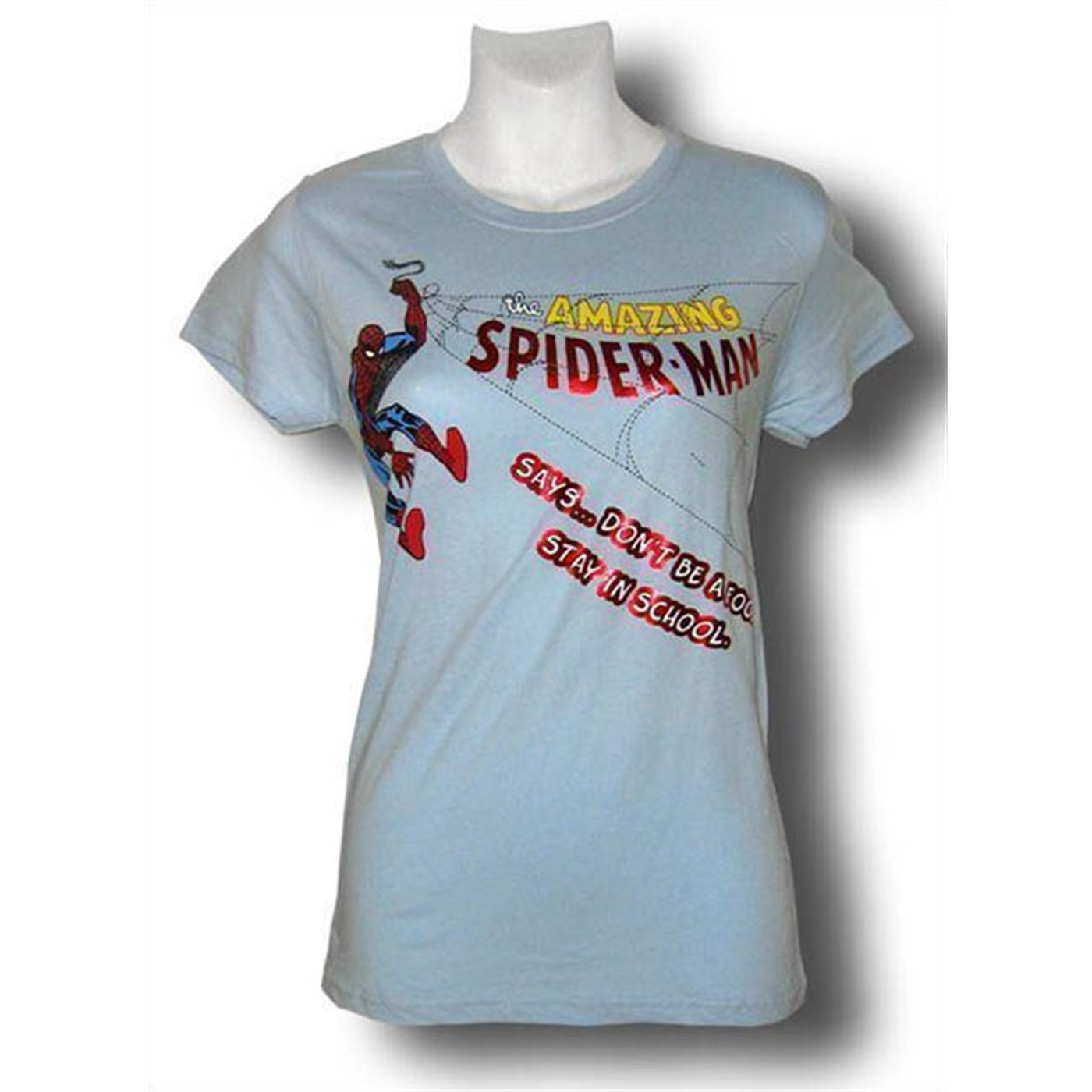 Spiderman Juniors Stay in School T-Shirt