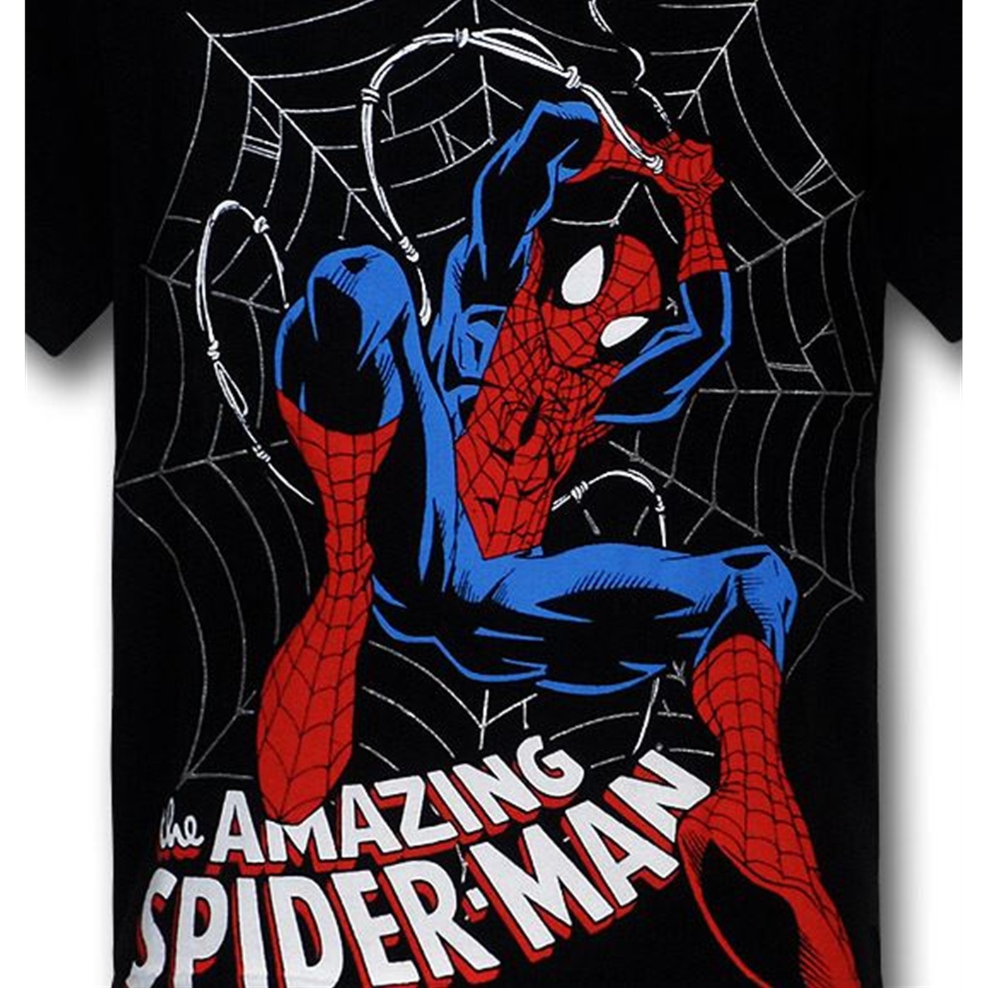 Spiderman Kids Black Amazing Swing T-Shirt