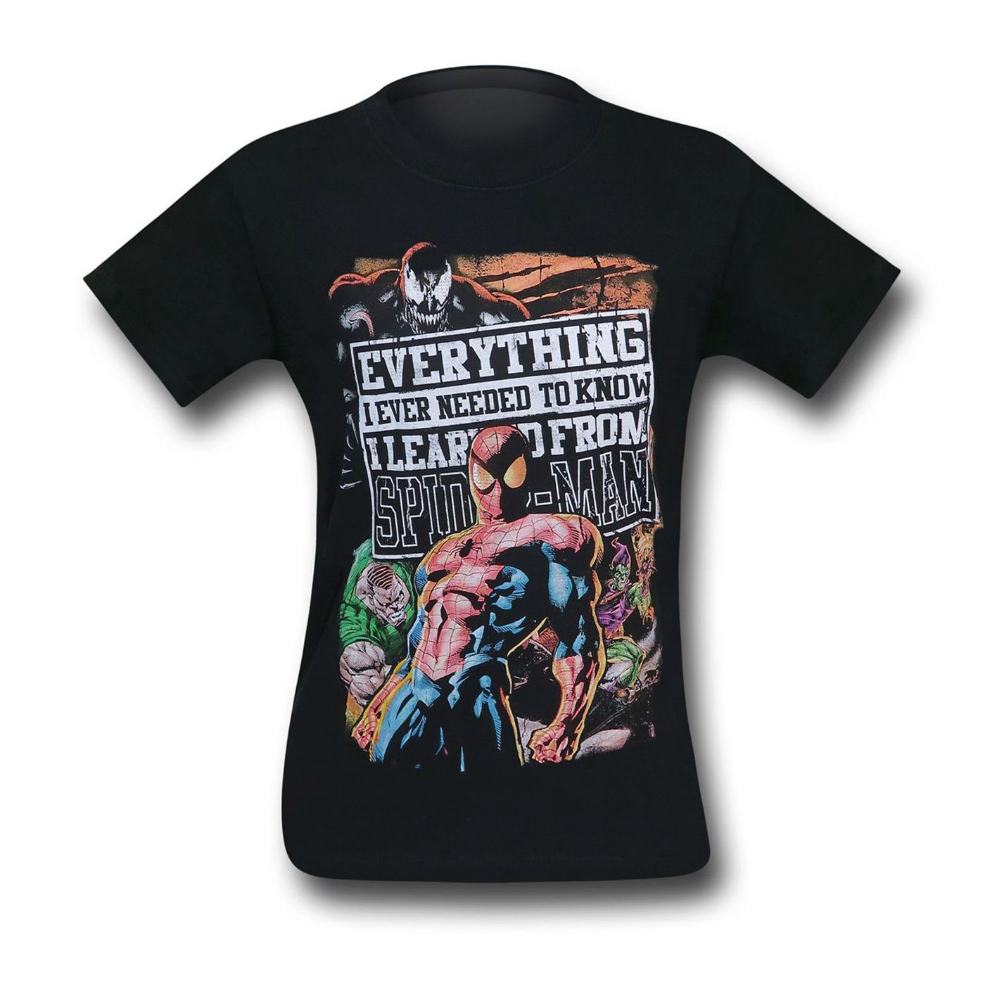 Spiderman Everything I know Men's T-Shirt