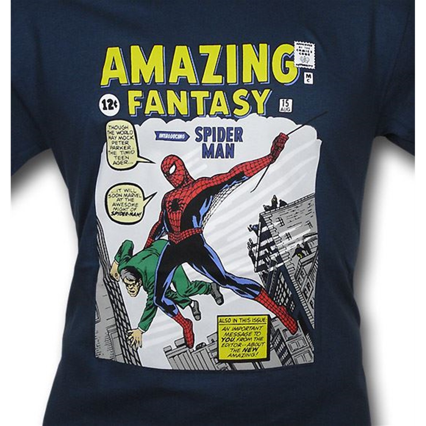 Spider-Man Amazing Fantasy Blue T-Shirt