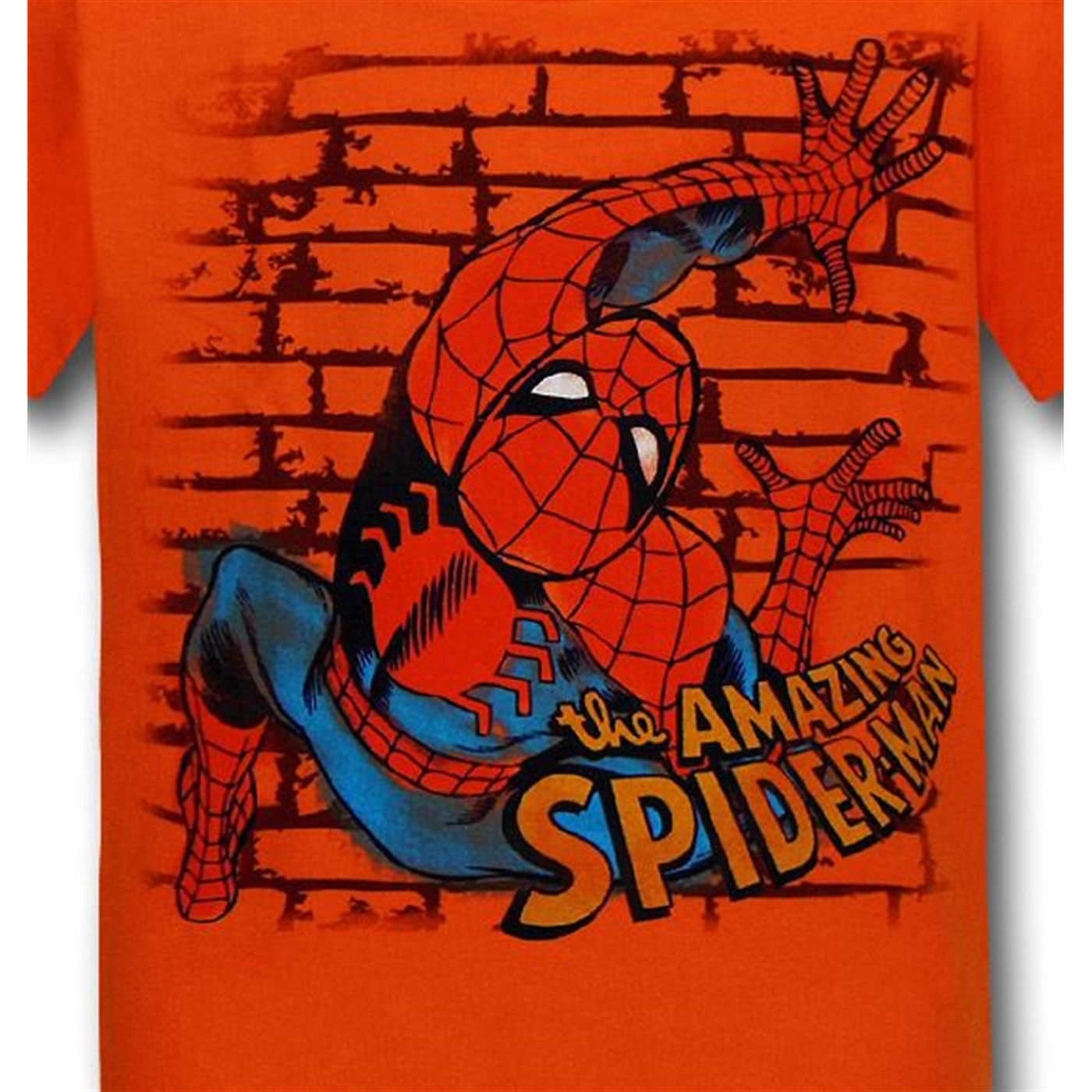 Spiderman Upwards Crawl Gold Kids T-Shirt