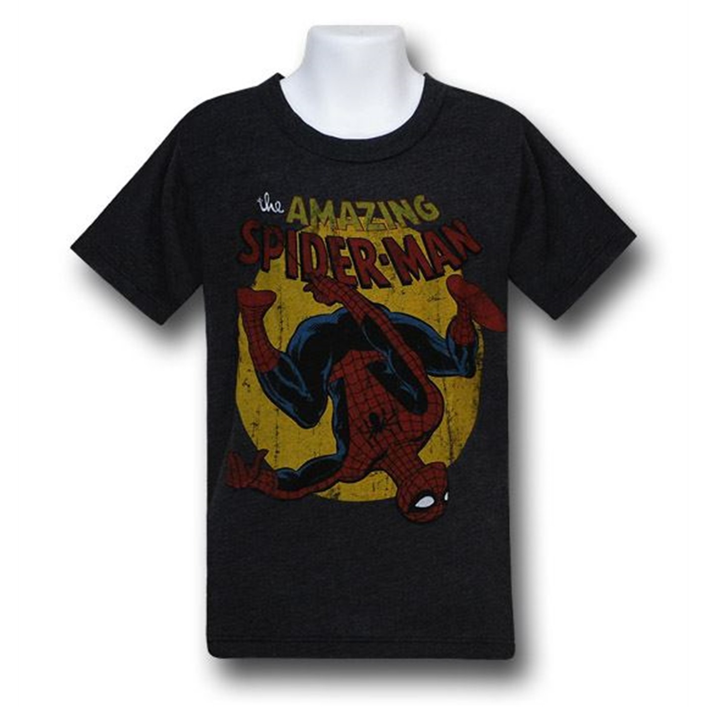Spiderman Kids UpsideDown Red Decco T-Shirt
