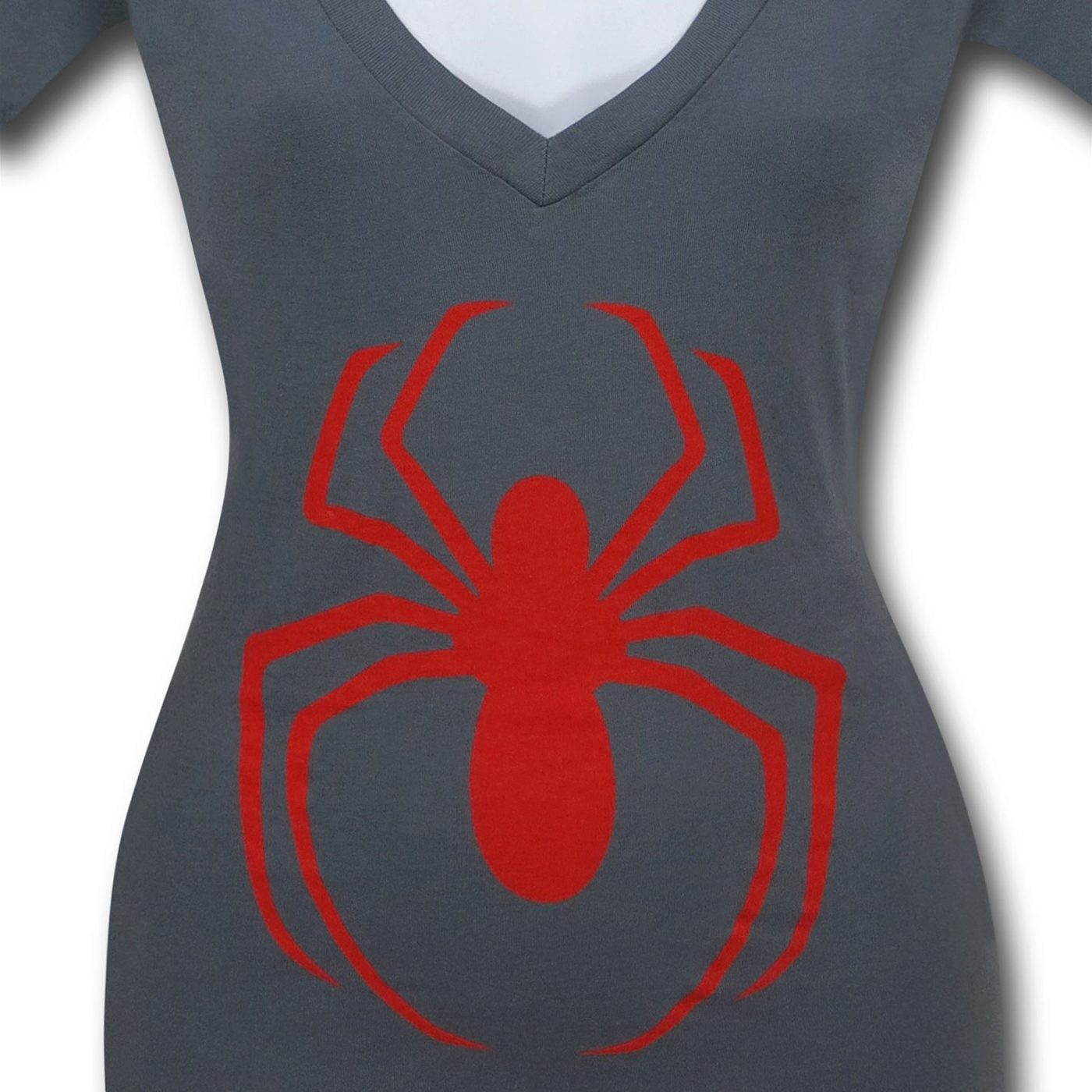 Amazing Spiderman V-Neck Women's Grey 30 Single T-Shirt