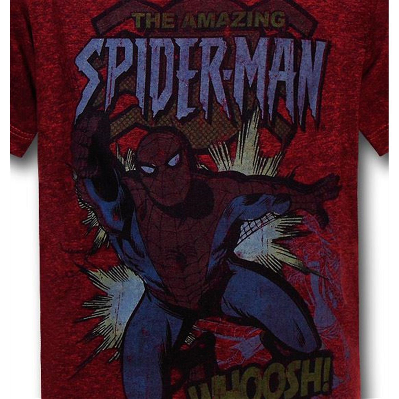 Spiderman Whoosh! Kids Red Decco T-Shirt