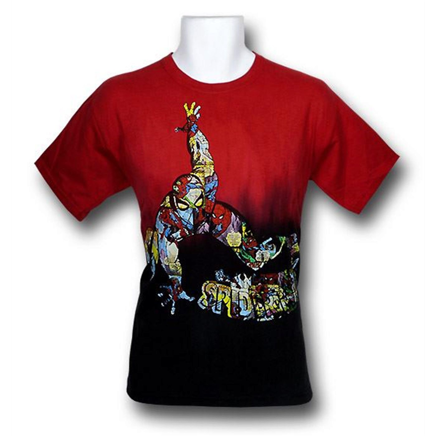 Spiderman Youth Red Black Chameleon T-Shirt