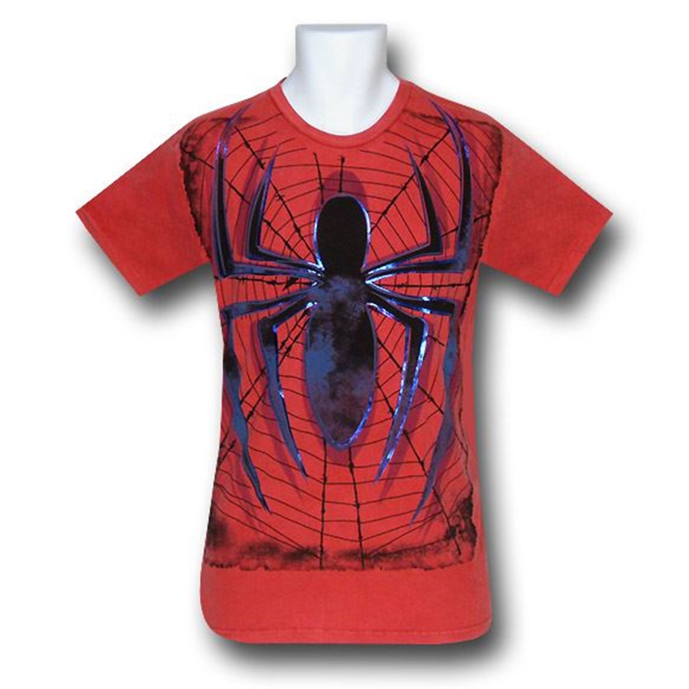 Spiderman Symbol Granite Wash 30 Single T-Shirt