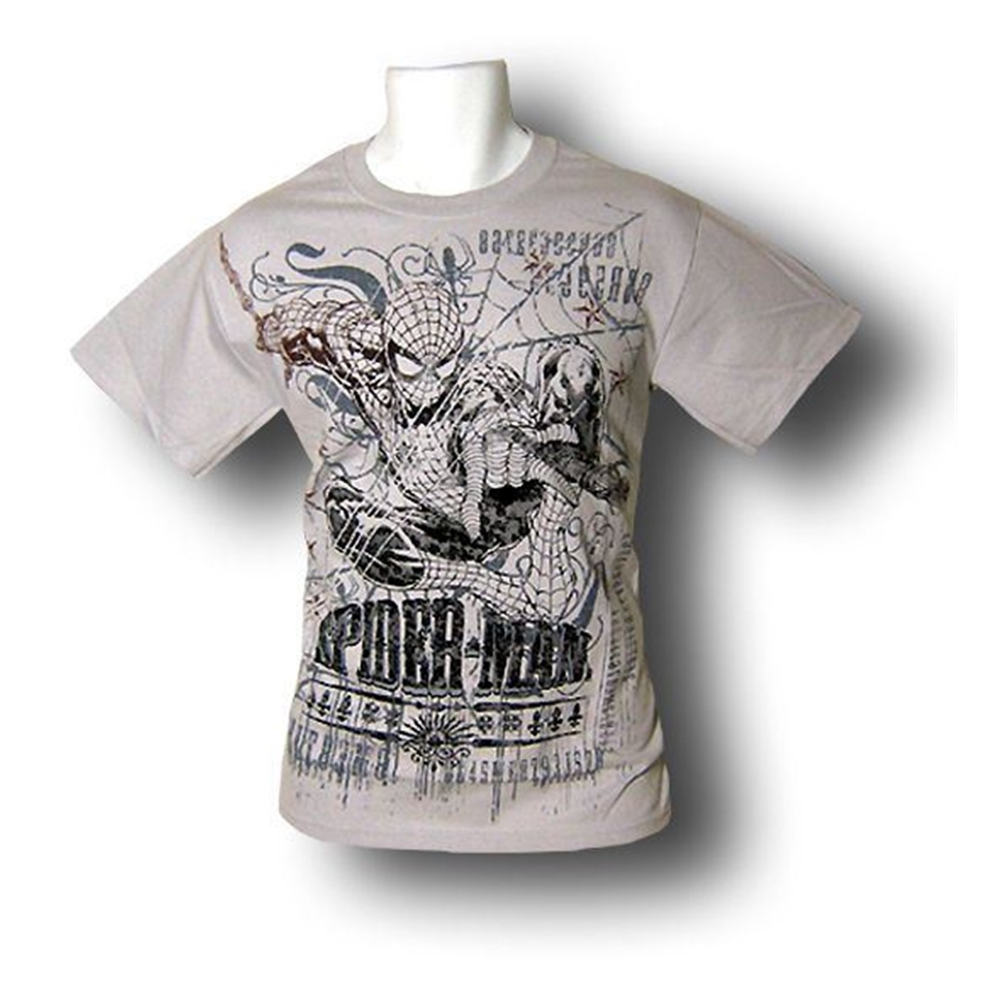 Spiderman Gray Distressed Hurry Up T-Shirt