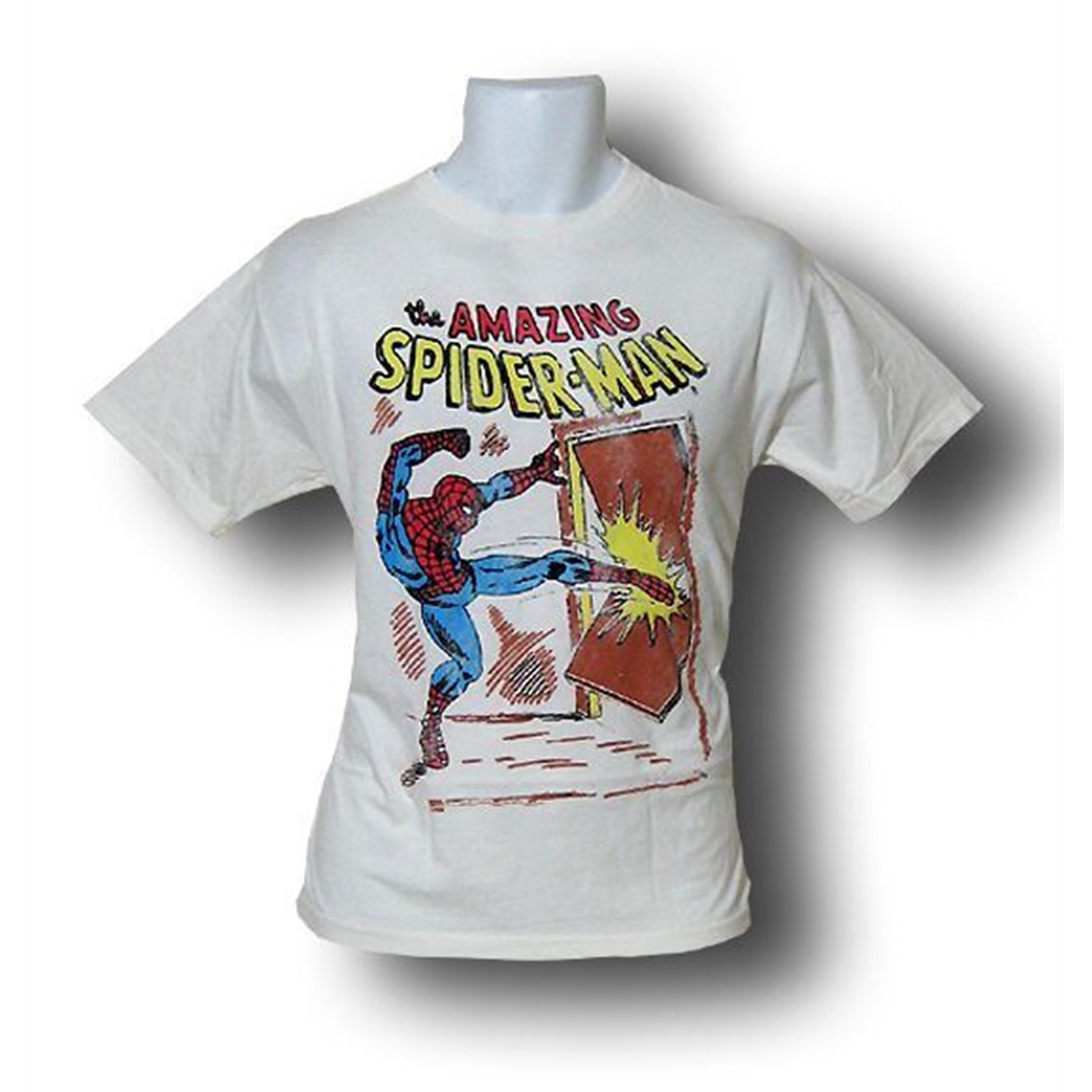 Spiderman Door Kick Junkfood T-Shirt