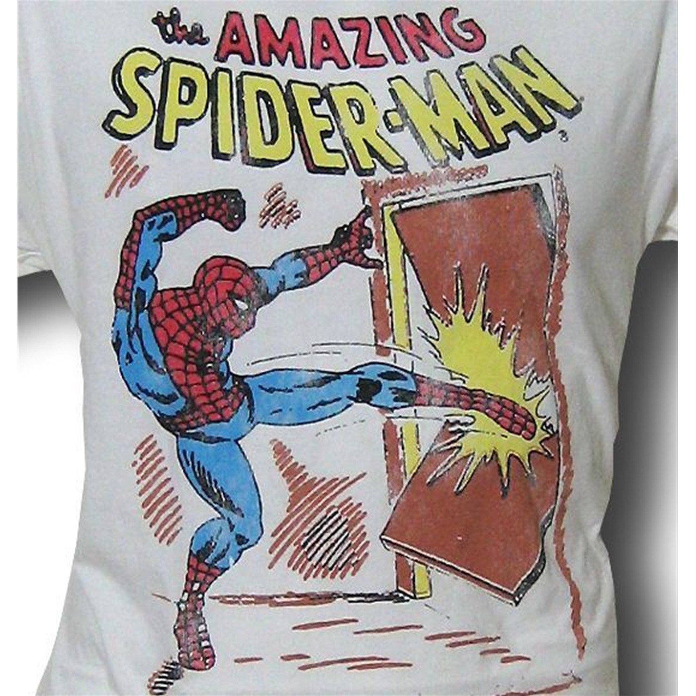 Spiderman Door Kick Junkfood T-Shirt