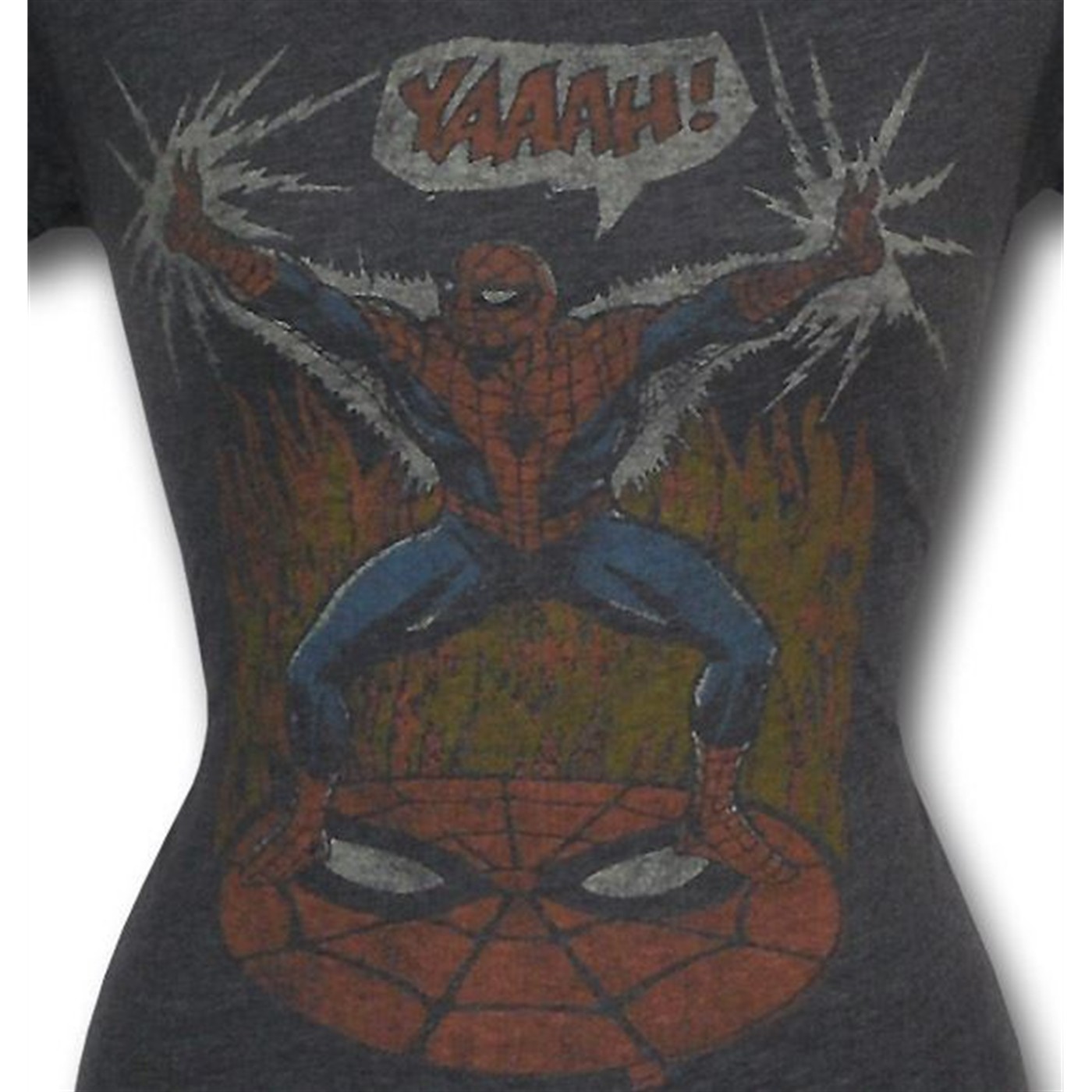 Spiderman YAAAH! Jr Womens Junk Food T-Shirt