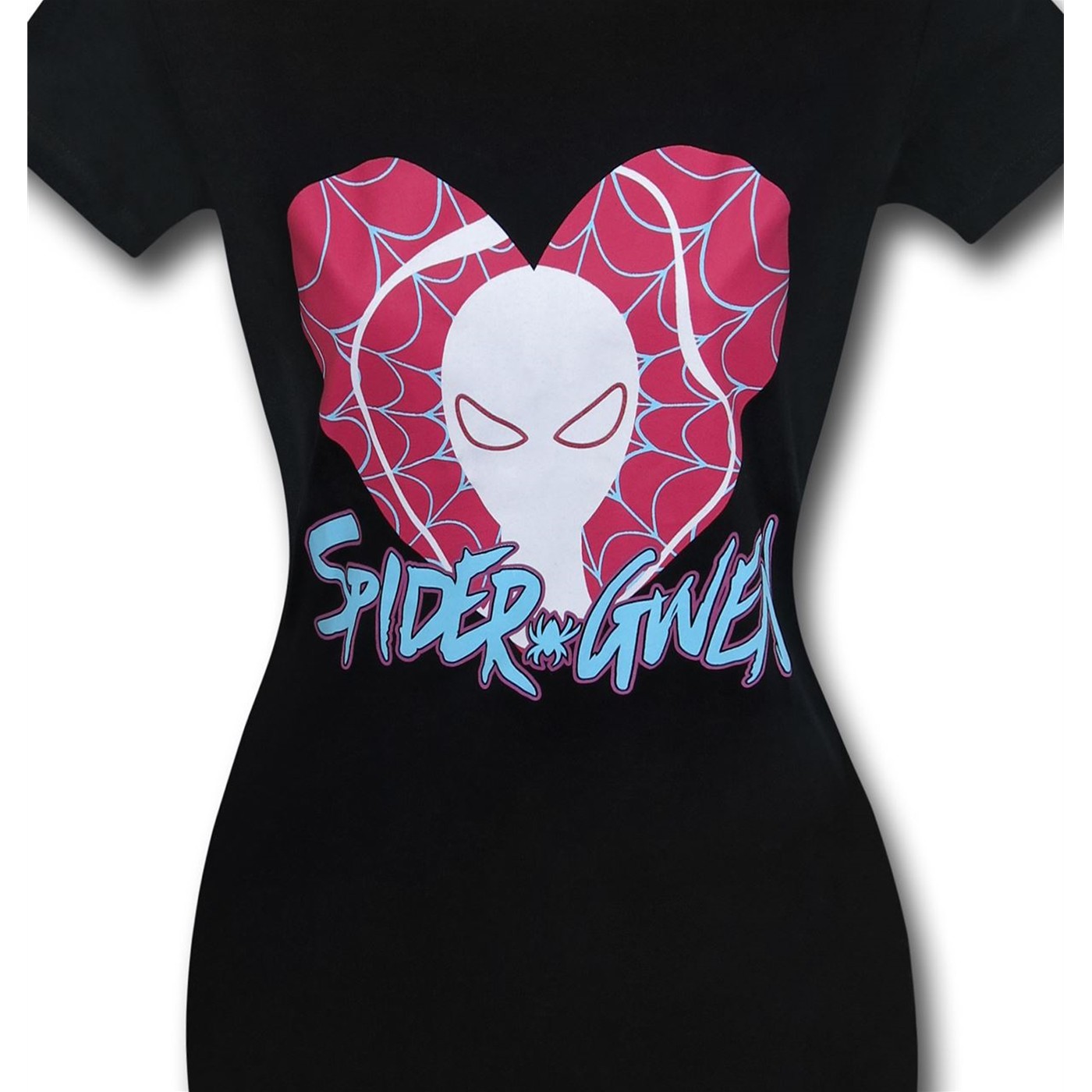 Spider-Gwen Heart Logo Womens T-Shirt