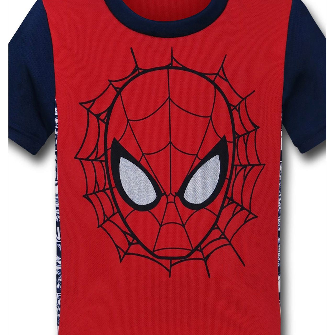 Spiderman Face Two-Tone Kids T-Shirt