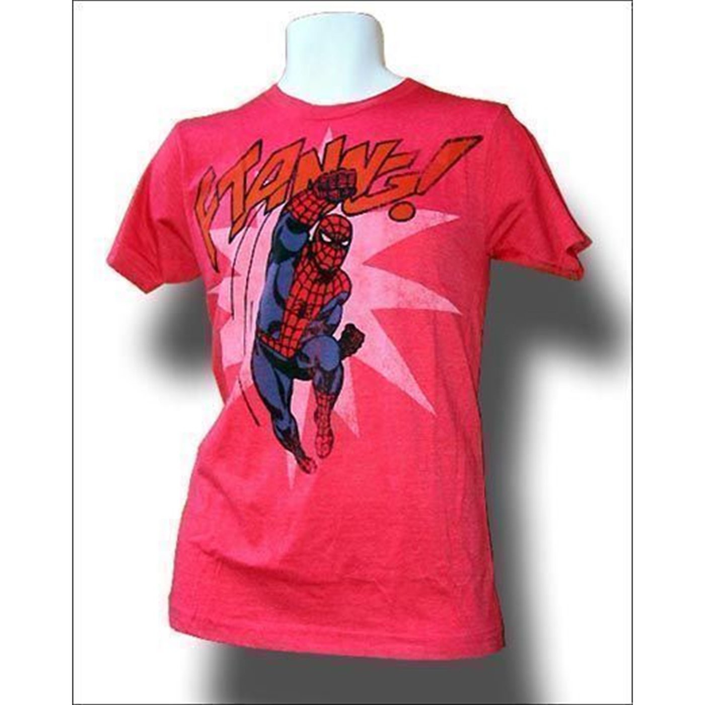 Spiderman Ftanng! Red Distressed T-Shirt