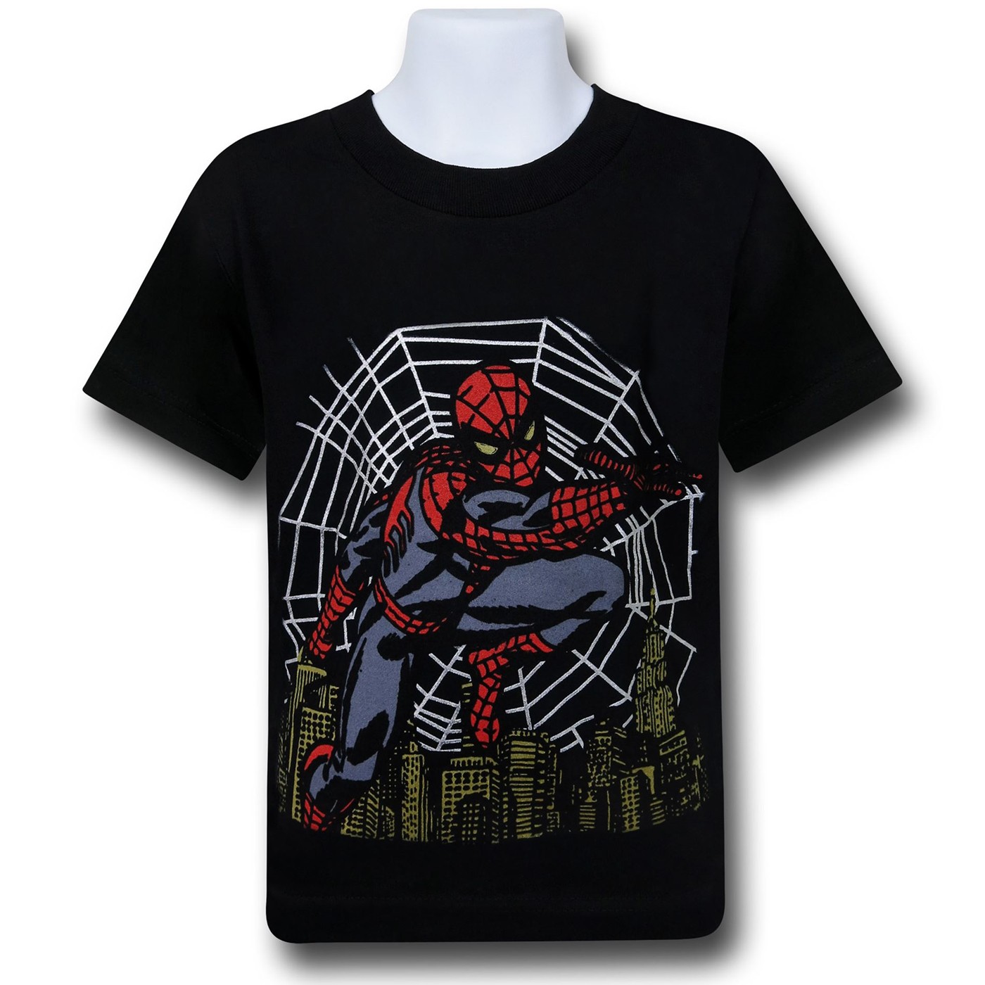 Spiderman Metallic Web Kids T-Shirt