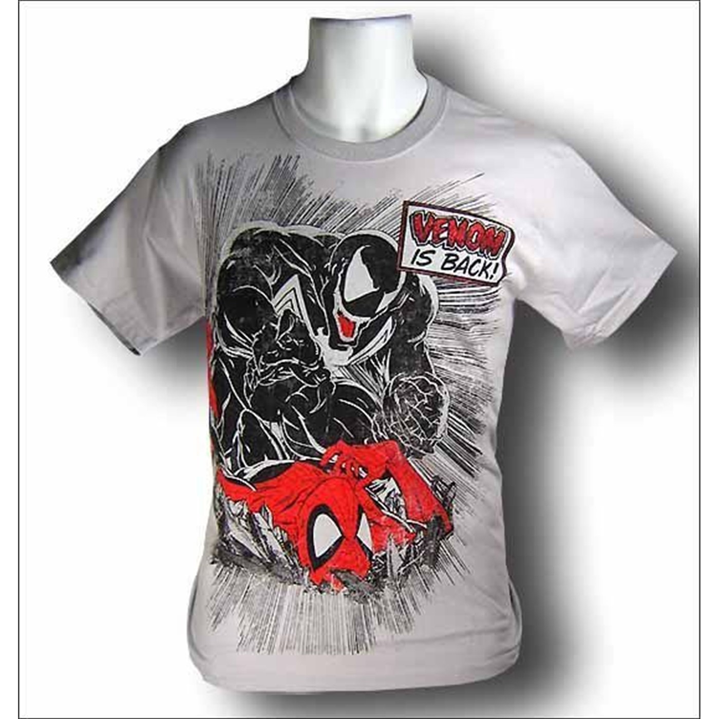 Spiderman Venom is Back Gray T-Shirt
