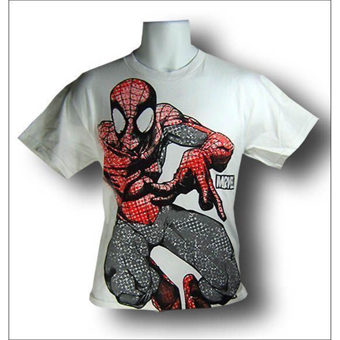 Spiderman Rendered in Dots Youth T-Shirt