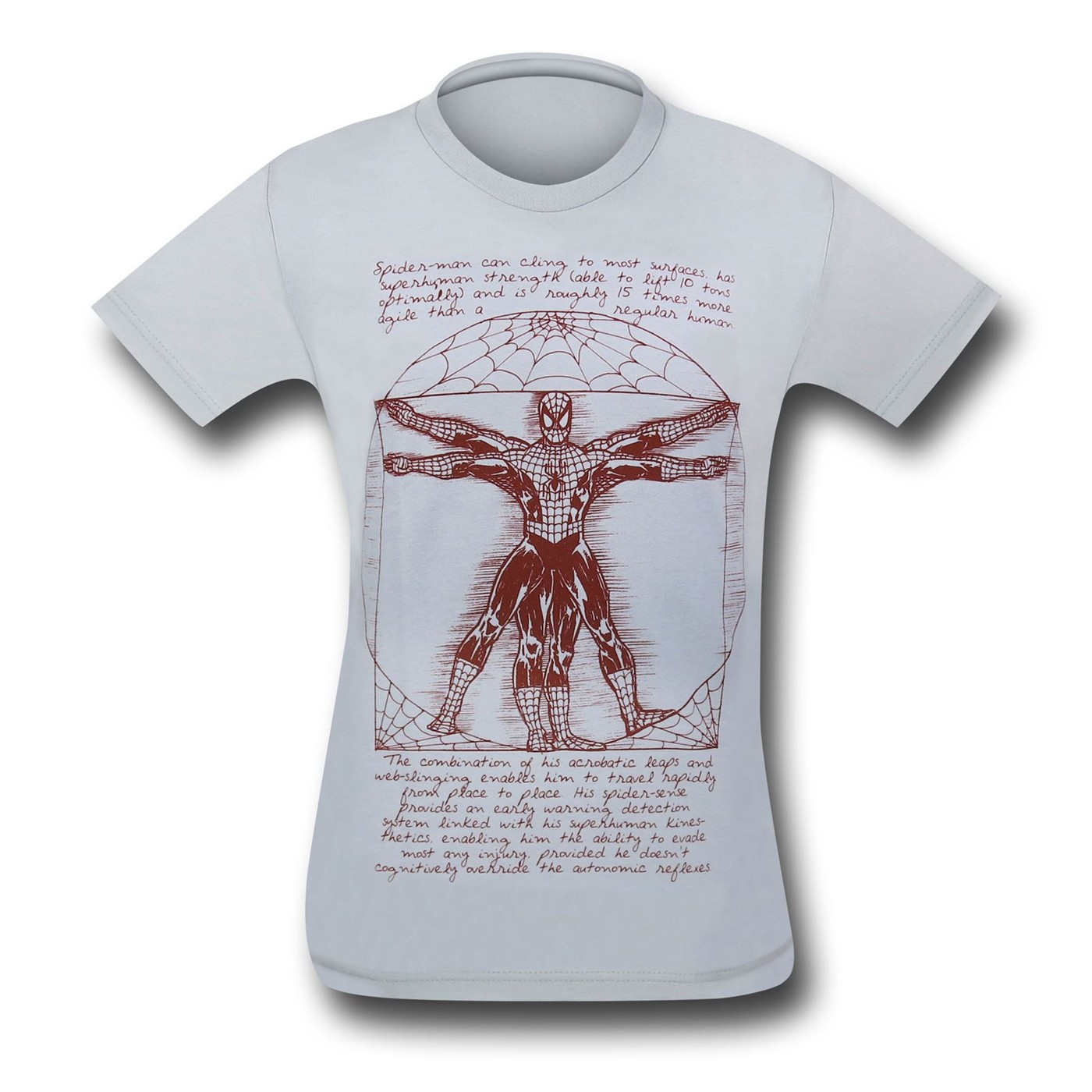 Spiderman Vitruvian Web-Head 30 Single T-Shirt