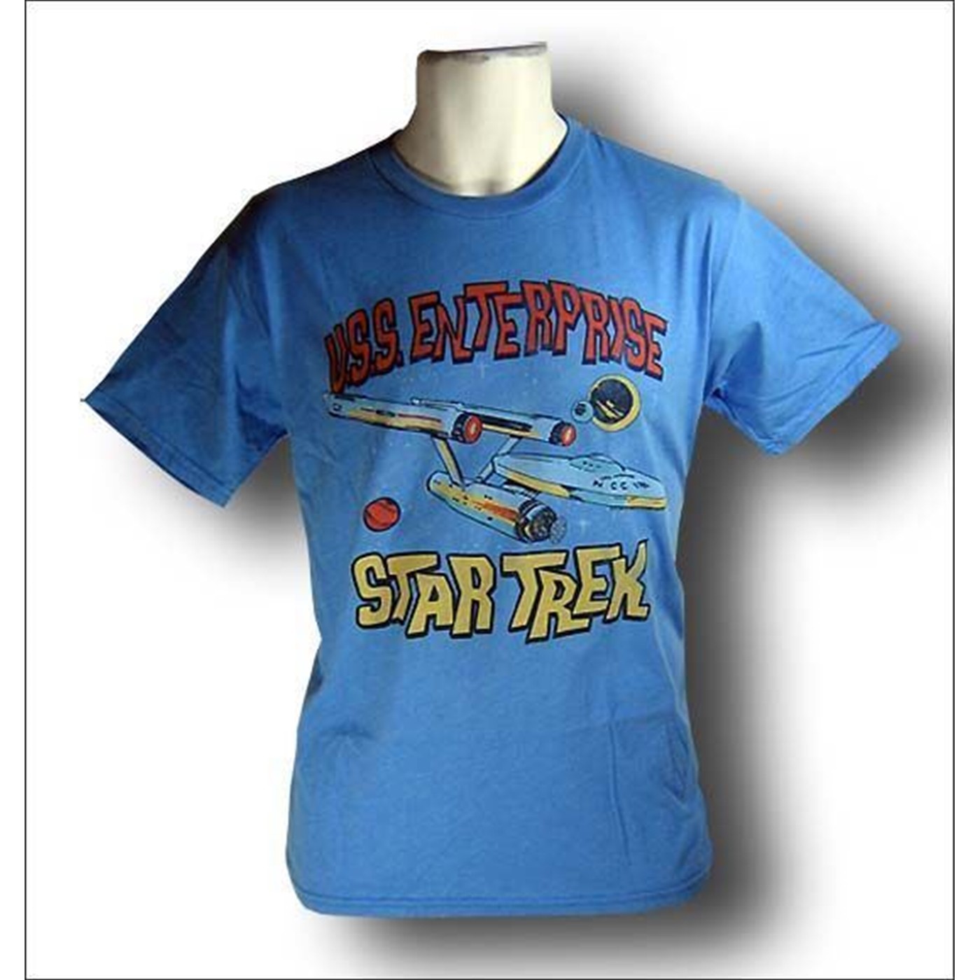 Star Trek Cool Blue USS Enterprise T-Shirt