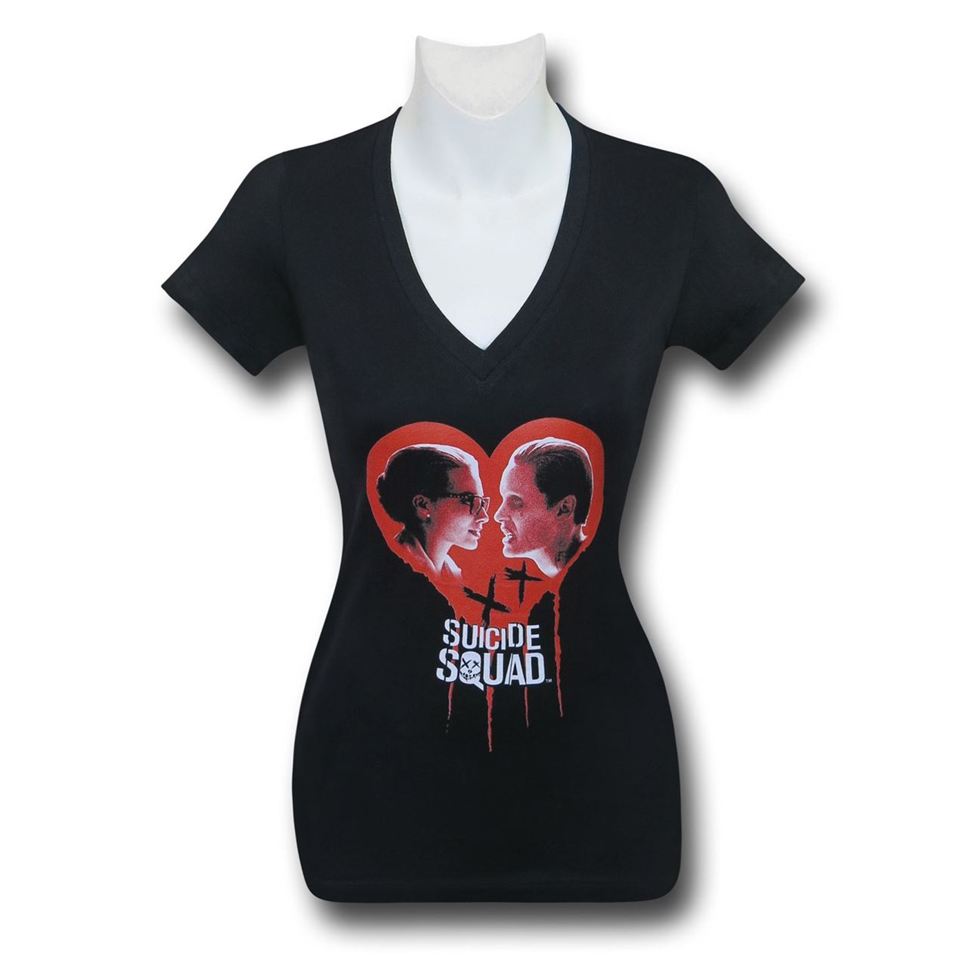 Suicide Squad Joker & Harley V-Neck Women's T-Shirt