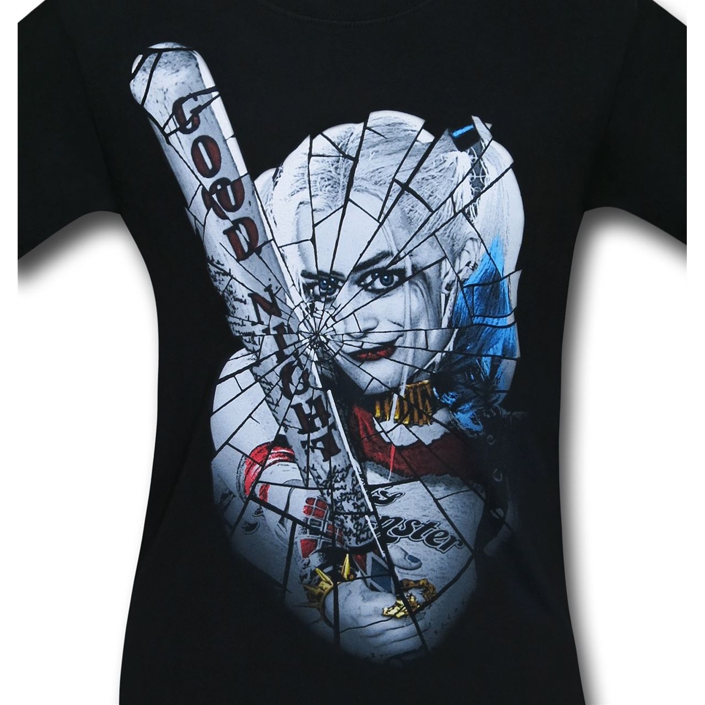 Suicide Squad Harley Quinn Shattered Glass Men's T-Shirt