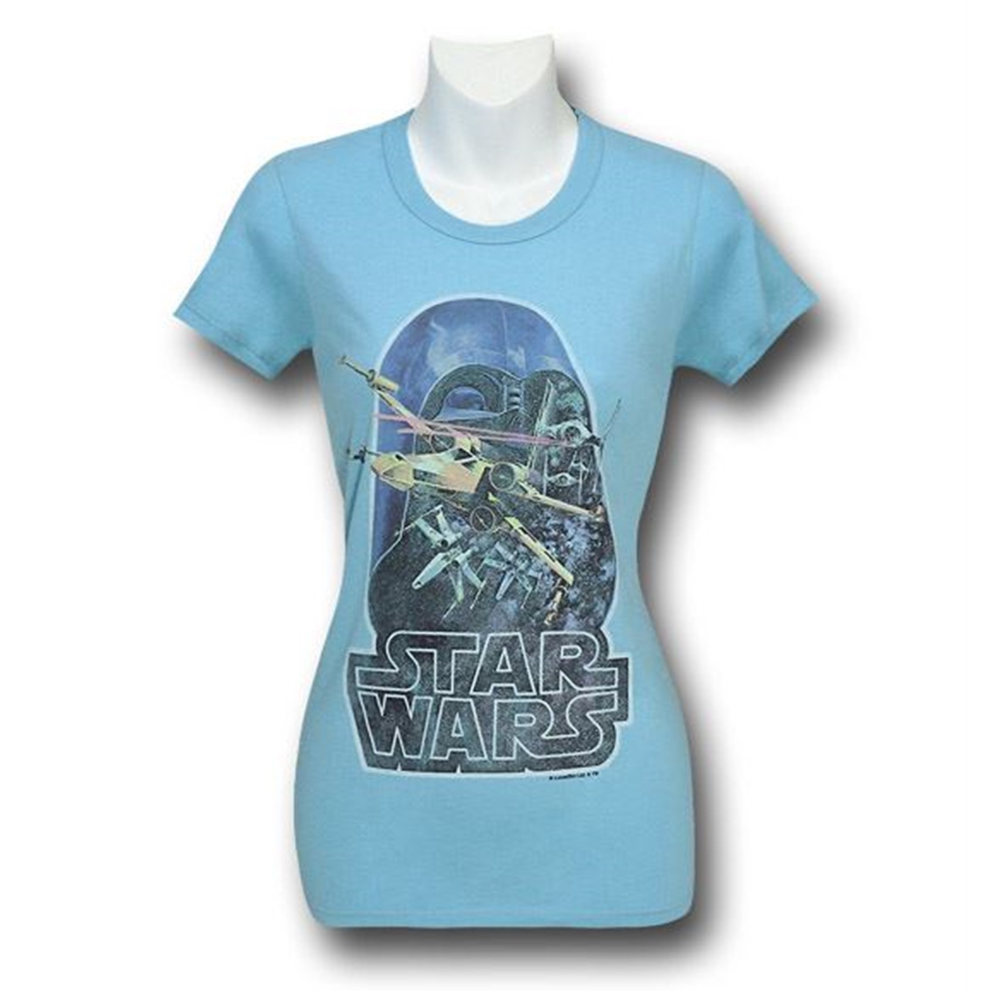 Star Wars Retro Poster Jr Womens Junk Food T-Shirt