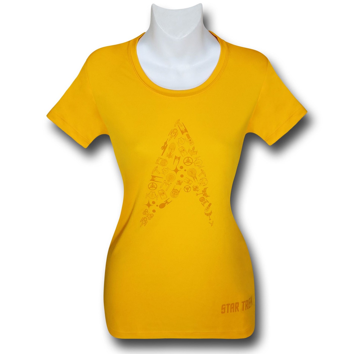 Star Trek Insignia Women's Gold Running Shirt