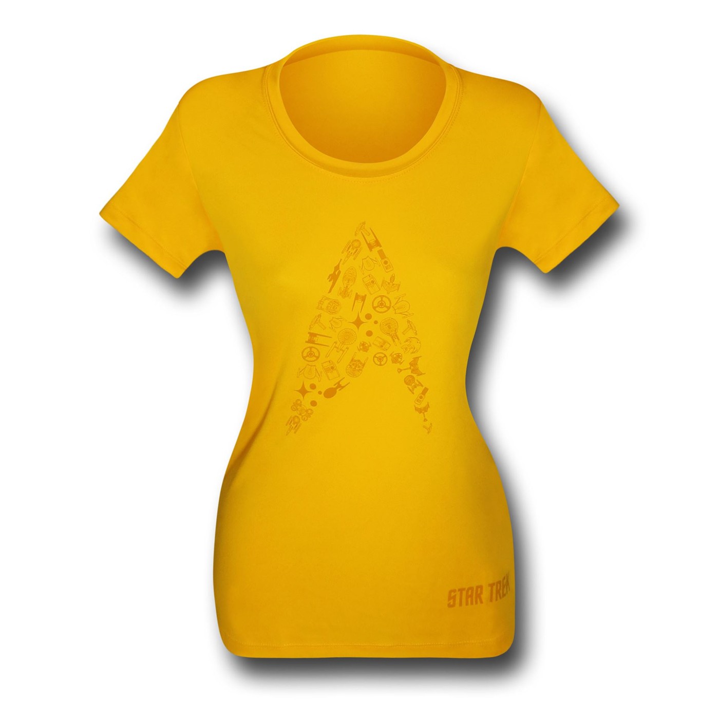 Star Trek Insignia Women's Gold Running Shirt