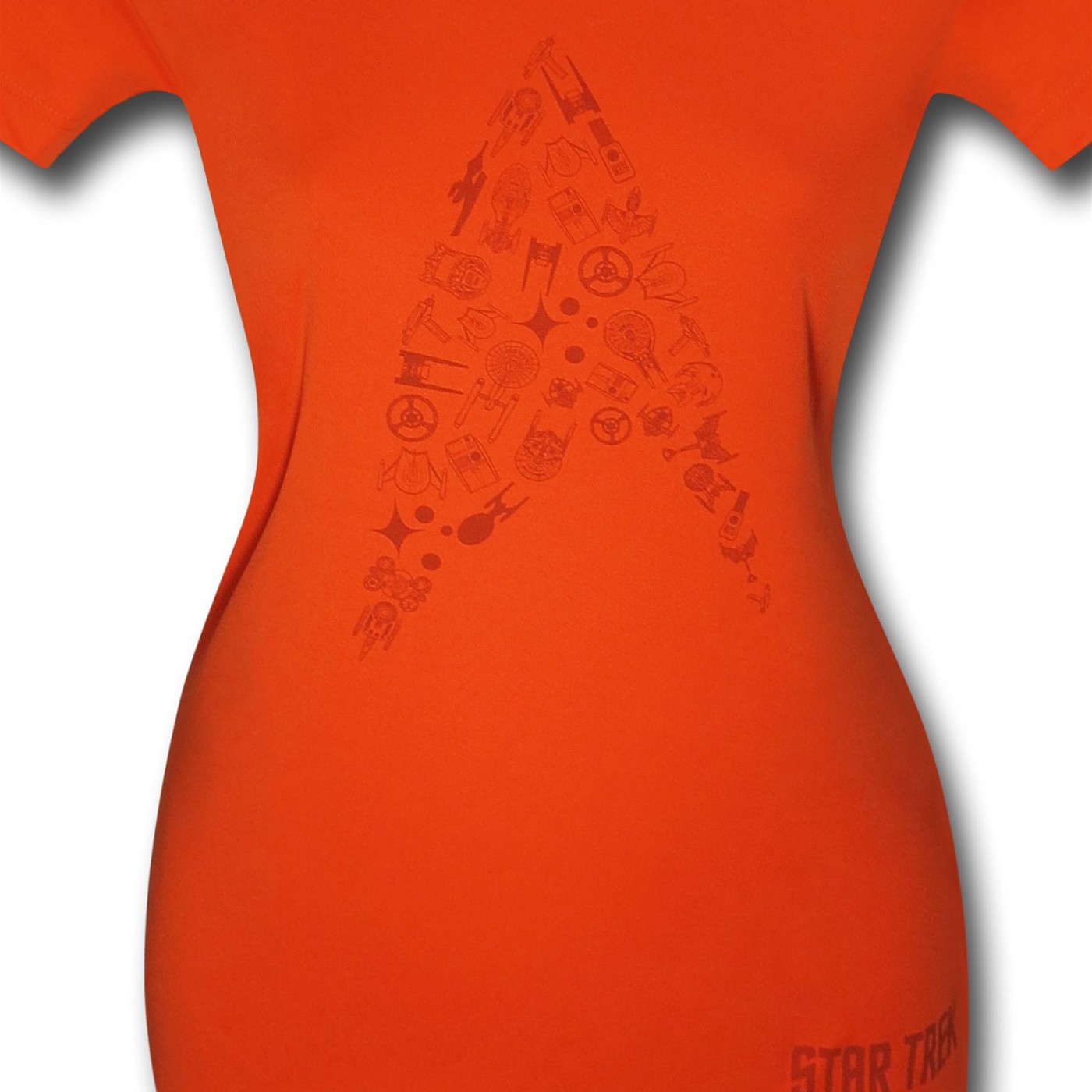 Star Trek Insignia Women's Orange Running Shirt