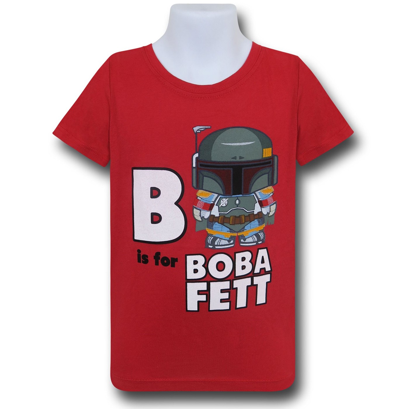 Star Wars B is for Boba Fett Toddler Red T-Shirt