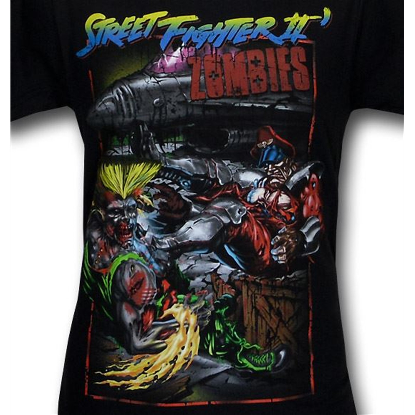 Street Fighter II Zombies 30 Single T-Shirt