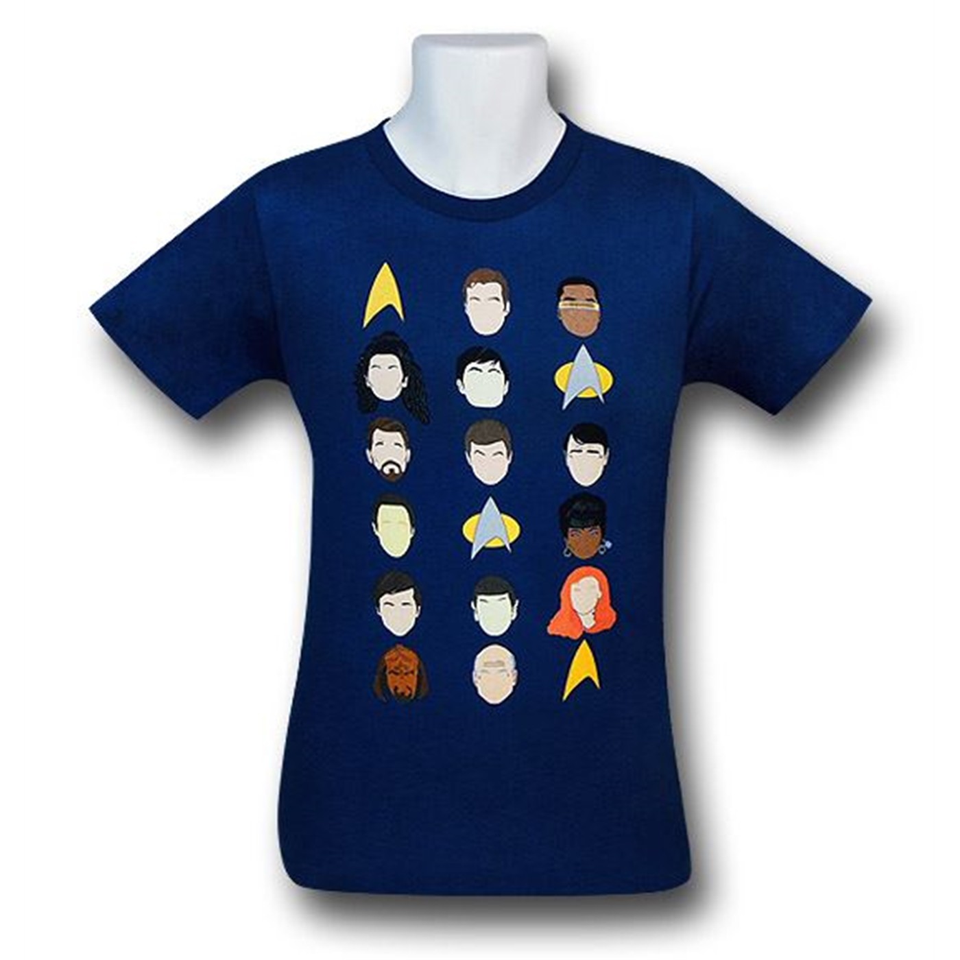 Star Trek Casts Heads 30 Single T-Shirt