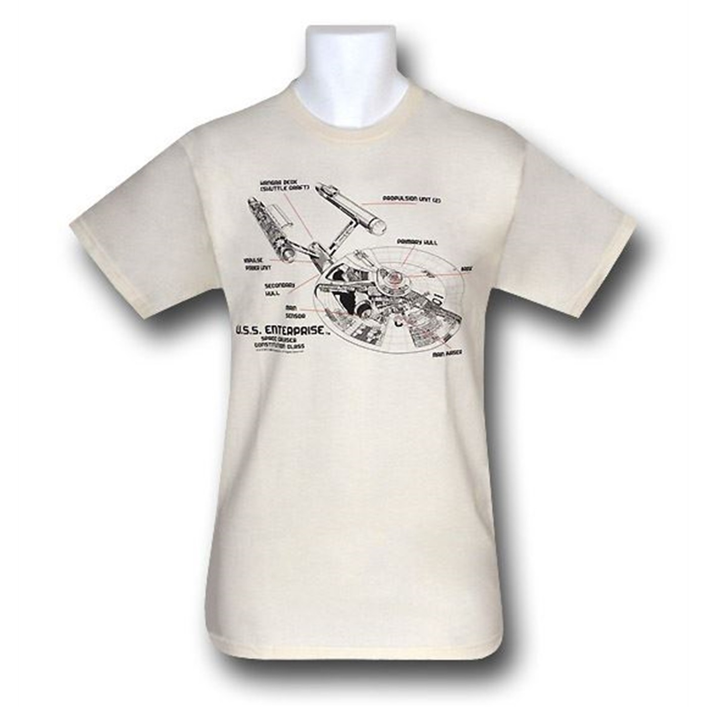 Star Trek Enterprise Schematics T-Shirt