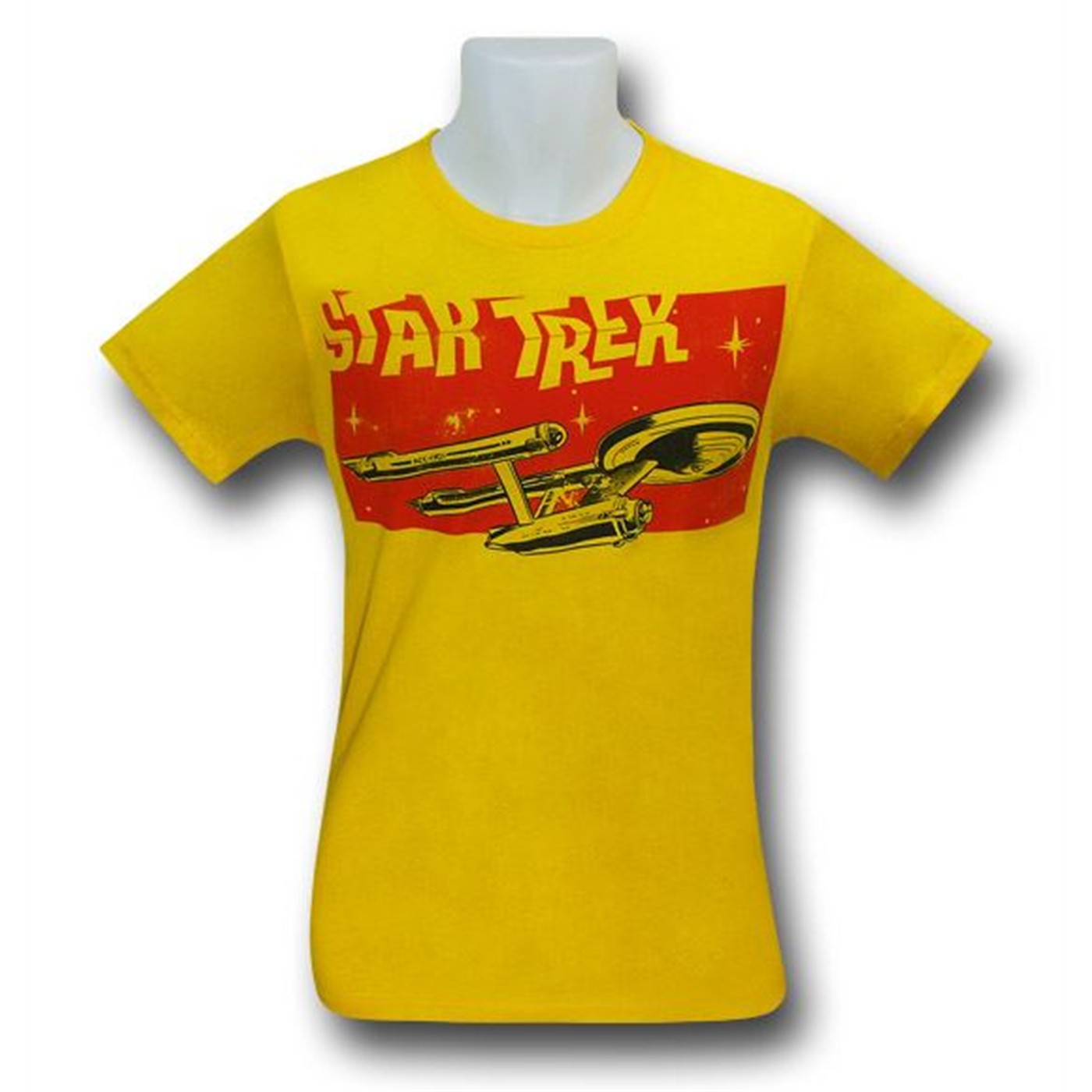 Star Trek Retro Yellow Enterprise T-Shirt