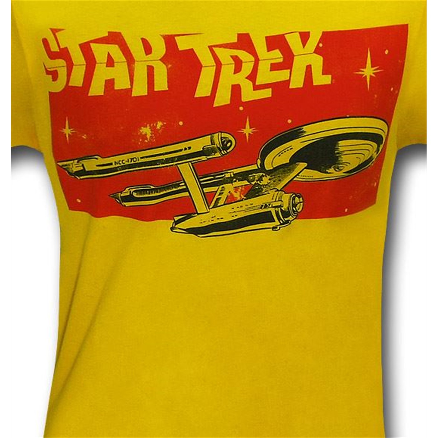 Star Trek Retro Yellow Enterprise T-Shirt