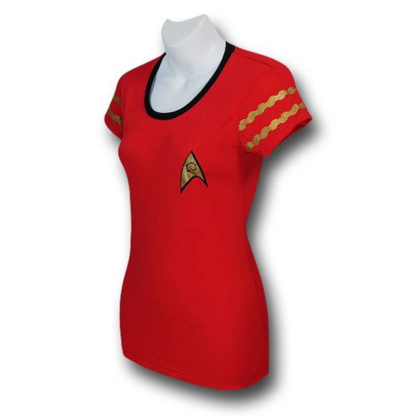 Star Trek Women's Security Uniform Ringer T-Shirt
